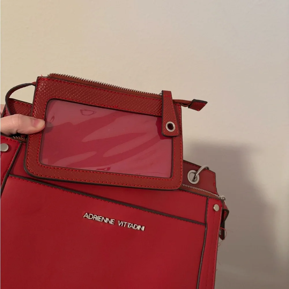 Adrienne Vittadini Red Crossbody Bag - Picture 4 of 5